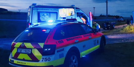 Nezvládl jízdu na čtyřkolce, vrtulníkem byl transportován do nemocnice