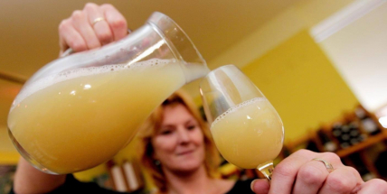 Cedule na každém rohu: Období burčáku je v plném proudu