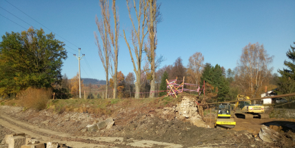 Vysokopecký rybník se rekonstruuje. Důvodem je vyšší zabezpečení hráze