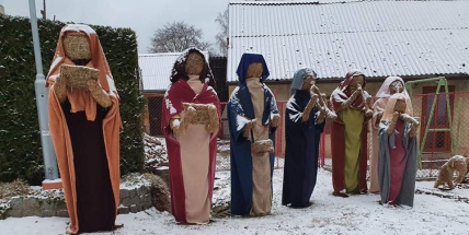 Rekordní betlém ze slámy opět ožil v Čenkově