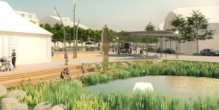 Architektonické koncepty pro Mírové náměstí v Dobříši