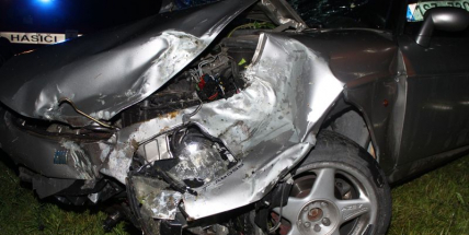 V Rožmitále p.T. havaroval řidič snažící se ujet policejní hlídce