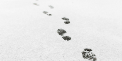 Zloděj zanechal stopy ve sněhu, policisté ho po pár minutách dopadli