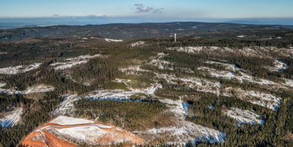 Pohledy shora: Příbram, Rožmitál nebo Brdy v roce 2020