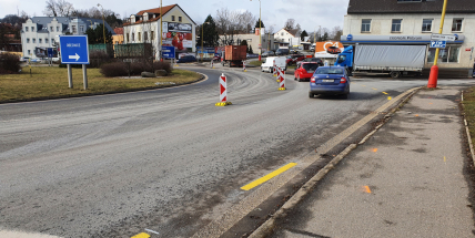 Příbram chtěla na kruhovém objezdu rozšířit vjezdy na dva pruhy, ŘSD odmítlo