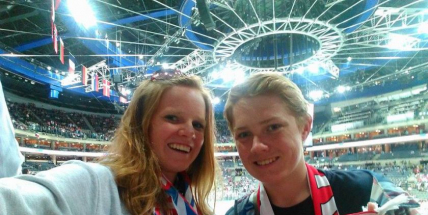 Výherci vstupenek si hokej užili