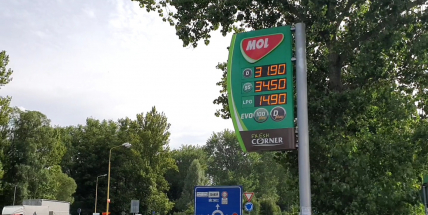 Benzin ve středních Čechách od minulého týdne mírně zdražil, nafta mírně zlevnila