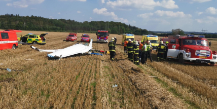 U Žiliny na Kladensku se zřítilo malé letadlo, dva mrtví