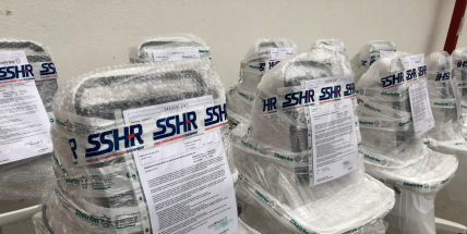 SSHR v pátek vypraví ze Sedlčan do Lotyšska 90 plicních ventilátorů a 32 monitorů