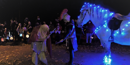 Děti z příbramské mateřinky putovaly za svatým Martinem