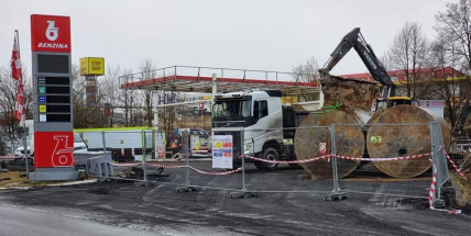 Rekonstrukce čerpací stanice v Brodské ulici potrvá tři měsíce, stávající budovu nahradí nová