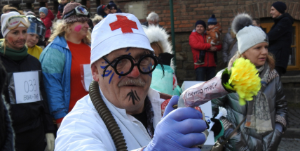 V Hornickém muzeu se uskutečnil tradiční masopustní průvod a lidová veselice