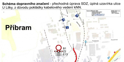 Až do konce června bude uzavřená ulice U Lilky