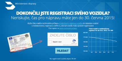 Na Příbramsku je stále nedoregistrováno přes 4500 vozidel