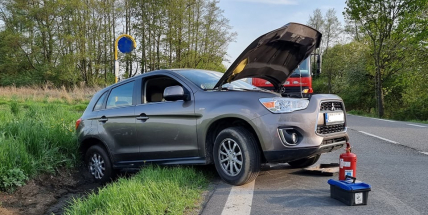 Řidička u Vranovic nezvládla jízdu a skončila v příkopu. Dechovou zkoušku na alkohol odmítla