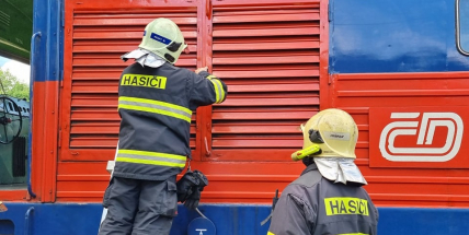 Hasiči vyjížděli do Březnice k požáru lokomotivy, jednalo se o technickou závadu