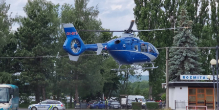 Do Rožmitálu spěchal vrtulník pro sraženou cyklistku