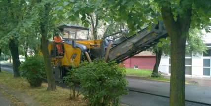 Už to začalo. Ulice 28. října byla včera vyfrézována