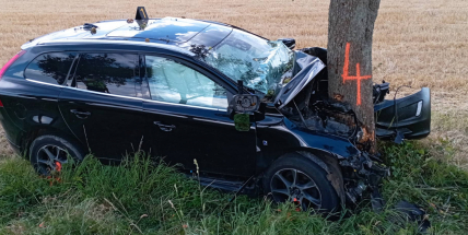 Pro vážně zraněnou řidičku letěl vrtulník, v autě uhynul pes