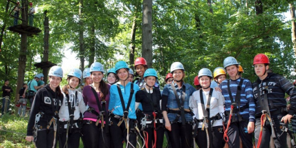 Svatohorští gymnazisté s Comeniem v německém Osnabrücku