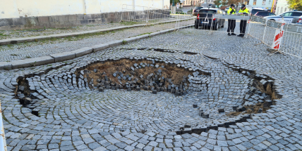 Na Březových Horách došlo k propadu důlního díla