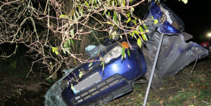 Při noční nehodě na Příbramsku zemřel 24letý muž