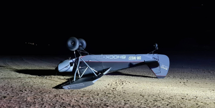 Na Příbramsku nezvládl pilot malého letadla přistávací manévr, nikdo se nezranil