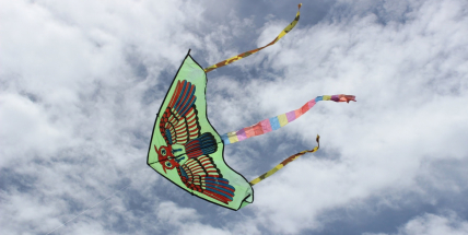 Symbolický drak vypuštěný nad pole měl rolníkům zaručit bohatou úrodu a odehnat případné škůdce