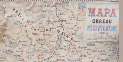 Podbrdské muzeum ukáže 150 let starou mapu