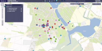 Město Dobříš vydalo interaktivní mapu města