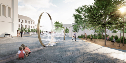 Vítězný návrh revitalizace náměstí J. A. Alise přivádí do města vodu