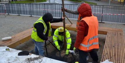 Rekonstrukce náměstí Komenského v Dobříši jde do finále