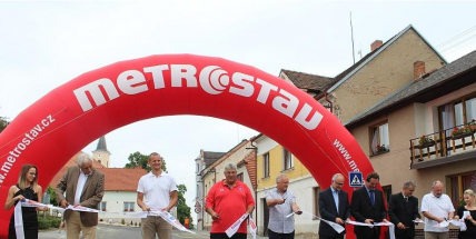 Krásná Hora nad Vltavou má nově zrekonstruovaný průtah městem