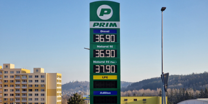 Benzin ve Středočeském kraji od minulého týdne mírně zdražil, nafta zlevnila