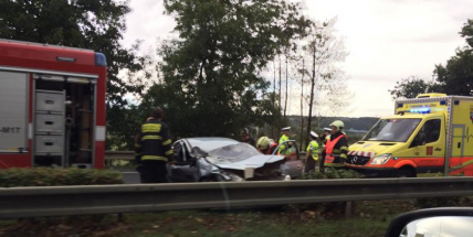 Nehoda komplikuje výjezd z Prahy ve směru na Strakonice