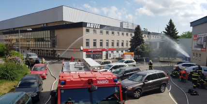 Na Zimním stadionu proběhne cvičný zásah hasičů, dočasně uzavřena bude ulice Legionářů