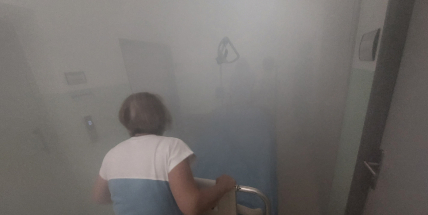 V příbramské nemocnici cvičí, jak se chovat při požárech