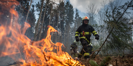 Vysoké nebezpečí požárů je kvůli vedrům a suchu na celém území Česka