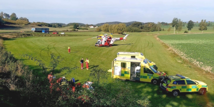 Vlak u Bělčic při manipulační jízdě usmrtil dva lidi a dva těžce zranil