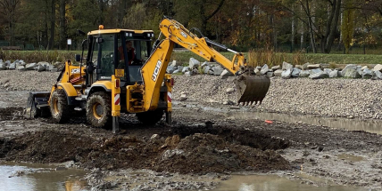 Na Nováku se buduje Wake Park