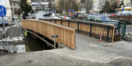Lávka ve Špitálské je dokončena, další se budou realizovat na jaře