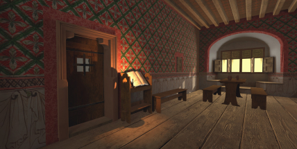 Jak se tvoří středověké Ernestinum ve virtuální realitě? Digitální designér provede aktuální výstavou v galerii