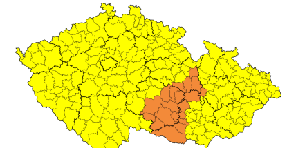 Meteorologové varují před silným větrem