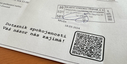 Příbramská nemocnice zjišťuje spokojenost pacientů na ambulancích