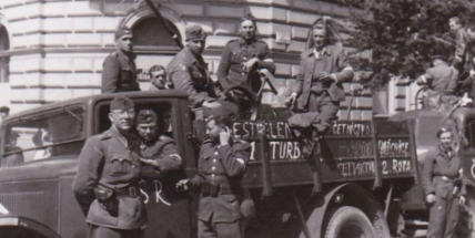 Do osvobozovacích bojů se v roce 1945 zapojila i četnická rota