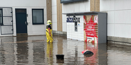 Příbramí se prohnaly přívalové deště