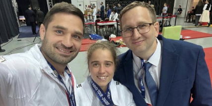 Tereza Bodnárová slaví premiérovou medaili na Grand Prix