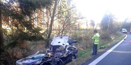 Za Věšínem došlo k vážné nehodě, přistává zde vrtulník