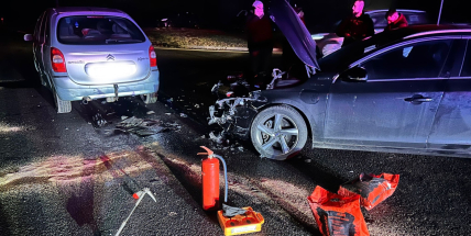 V Evropské nad Toyotou se srazila dvě osobní auta