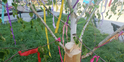 Neznámý muž poškodil májku na Březových Horách